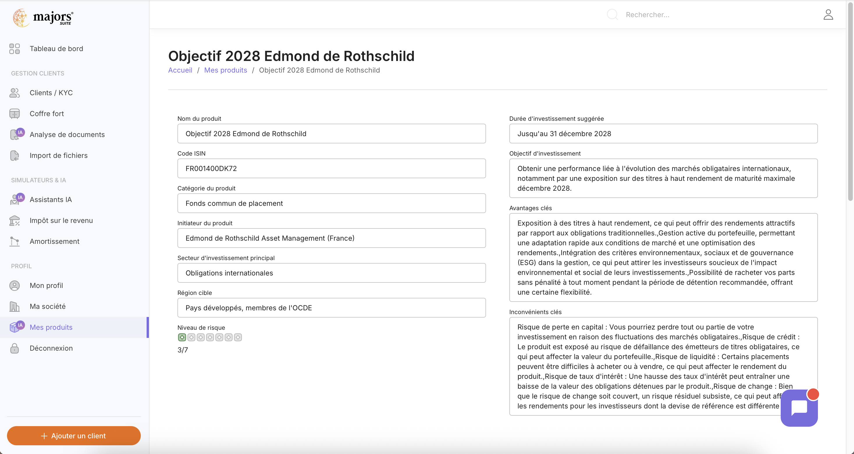 Téléversement DIC - Suite Majors