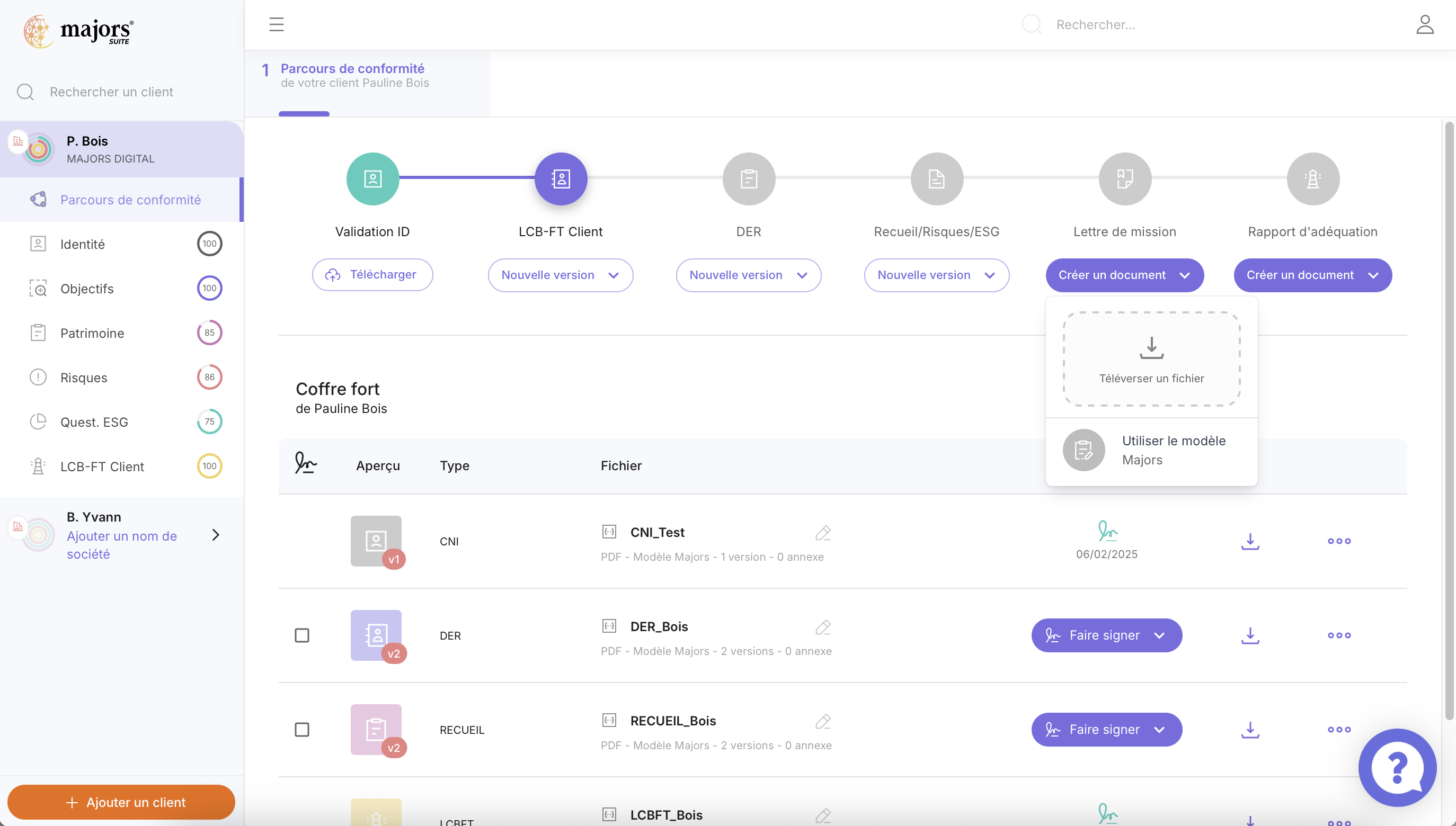 Parcours de conformité