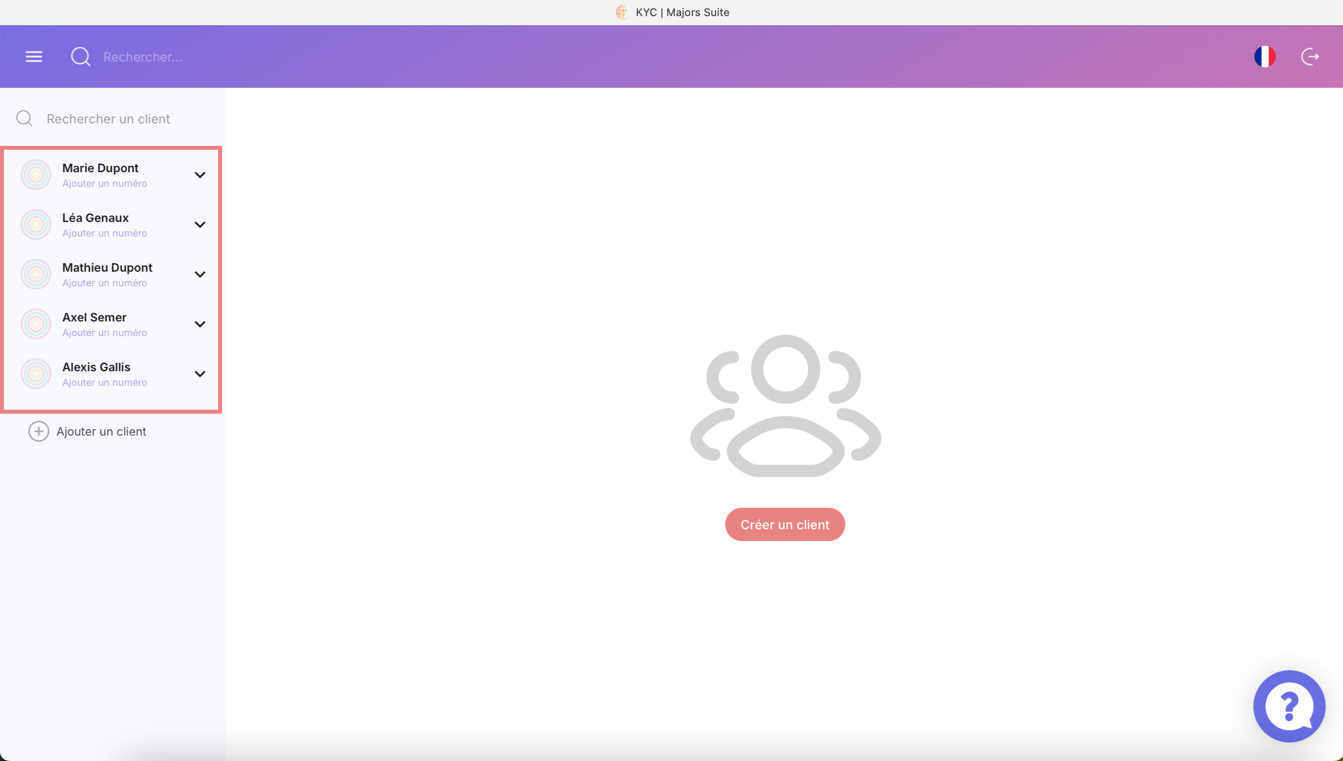 Consultez vos clients importés
